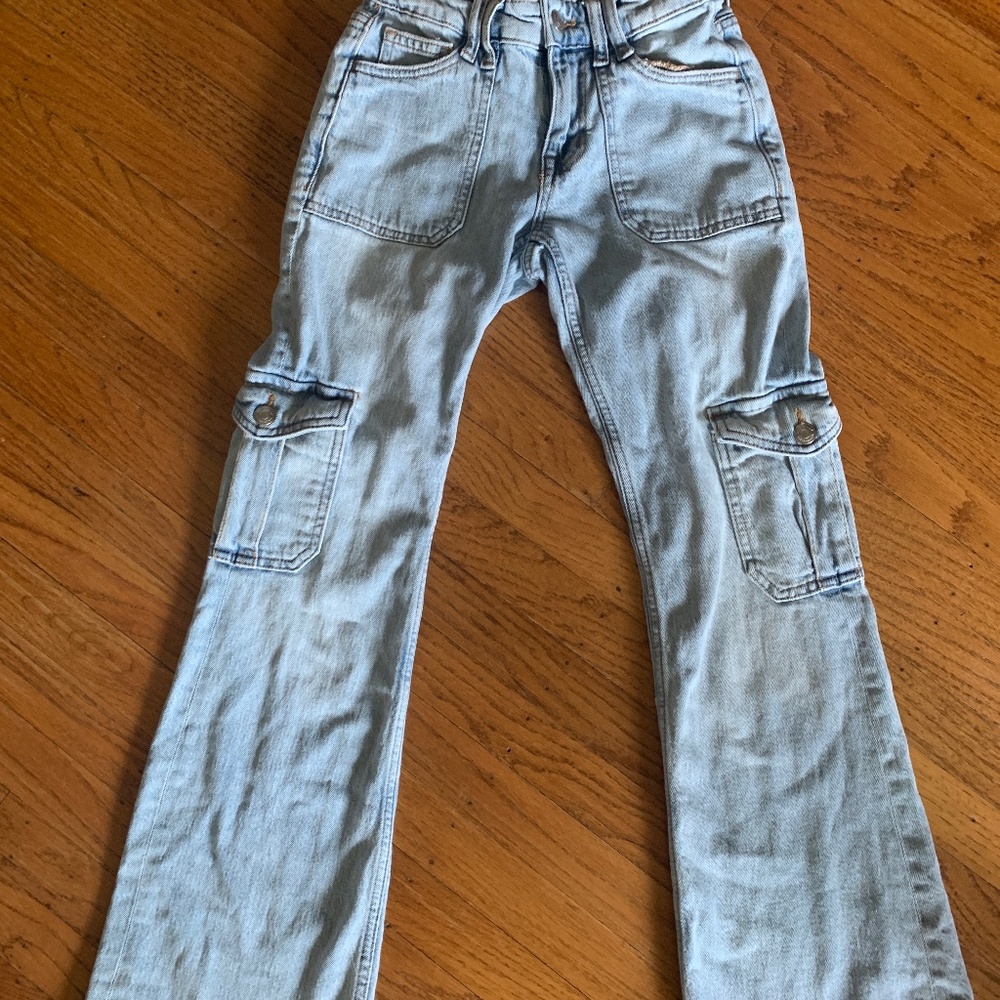 Aeropostale flare cargo jeans